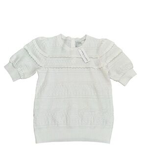 Janie and Jack Ivory Knit Sweater
